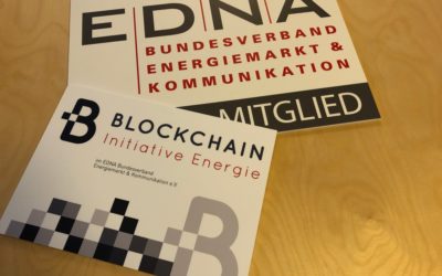 edna und Blockchain-Initiative Energie auf der E-world 2018